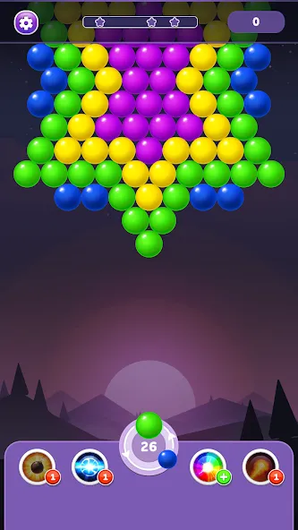 Bubble Shooter Rainbow  [МОД Бесконечные деньги] Screenshot 1