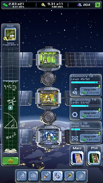 Idle Space Company (Айдл)  [МОД Бесконечные монеты] Screenshot 3