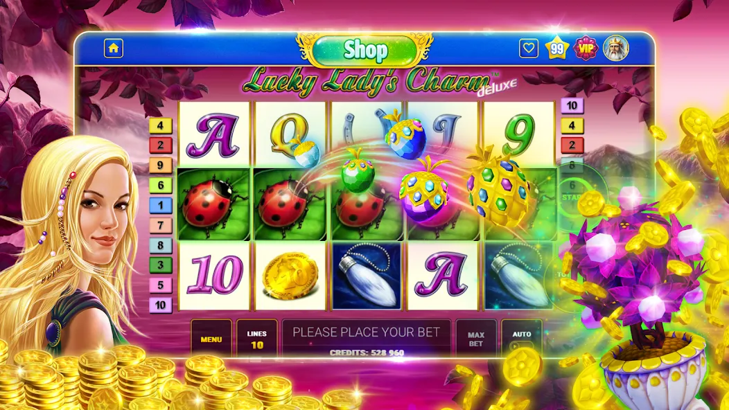 Bloom Boom Casino Slots Online (Блум Бум Казино Слоты Онлайн)  [МОД Меню] Screenshot 3