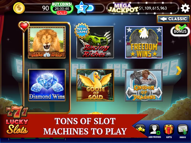 Lucky Slots (Лаки Слотс)  [МОД Бесконечные монеты] Screenshot 1