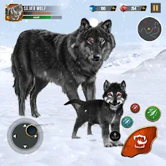 Скачать взломанную Wild Wolf Simulator Wolf Games  [МОД Много монет] - последняя версия apk на Андроид