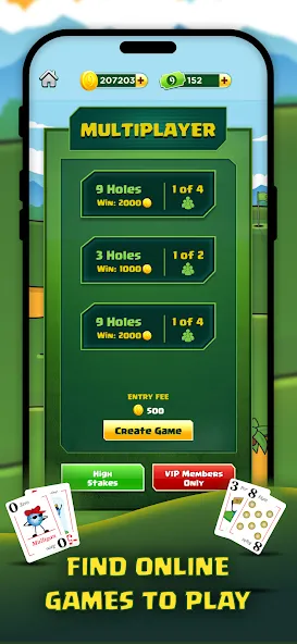 Play Nine: Golf Card Game (Плей Найн)  [МОД Бесконечные деньги] Screenshot 3