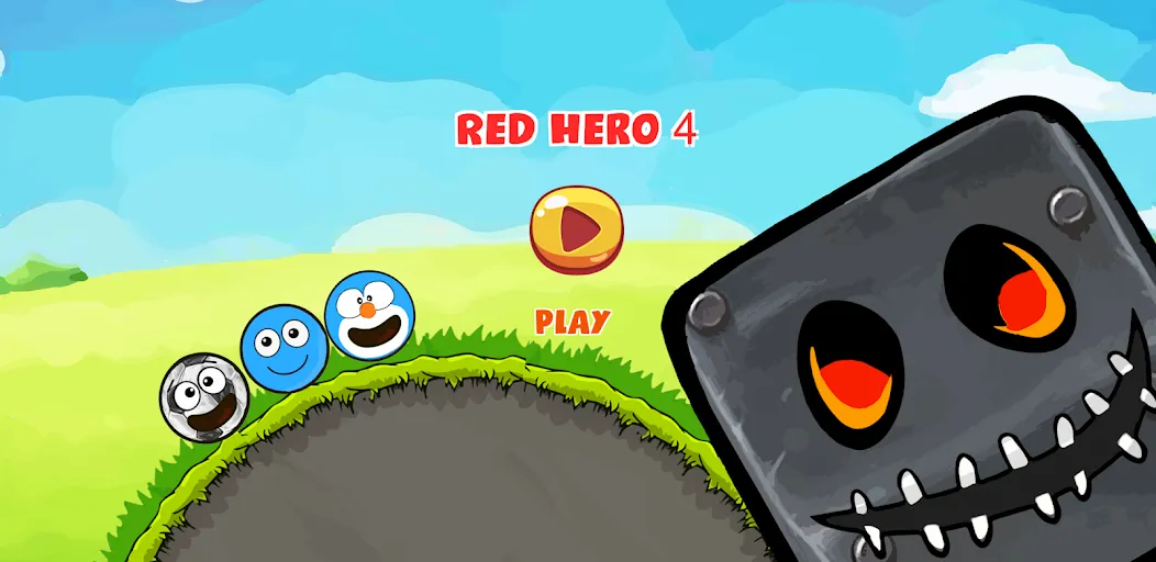 Red Hero 4 - red bounce ball 5  [МОД Mega Pack] Screenshot 1