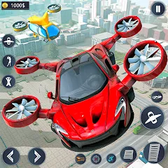 Скачать взломанную Flying Car Robot Game Car Game  [МОД Бесконечные монеты] - последняя версия apk на Андроид