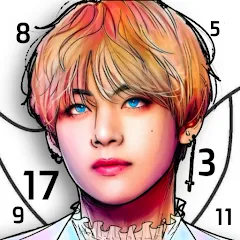 Скачать взлом Kpop Paint by Numbers BT21  [МОД Меню] - полная версия apk на Андроид