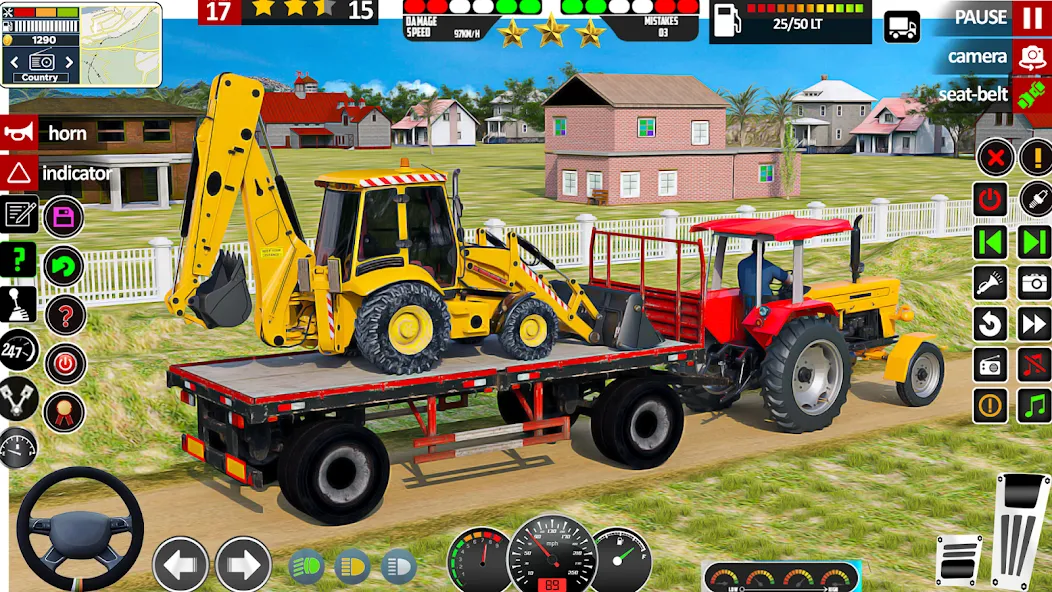 Indian Tractor Game Farming 3D  [МОД Все открыто] Screenshot 1