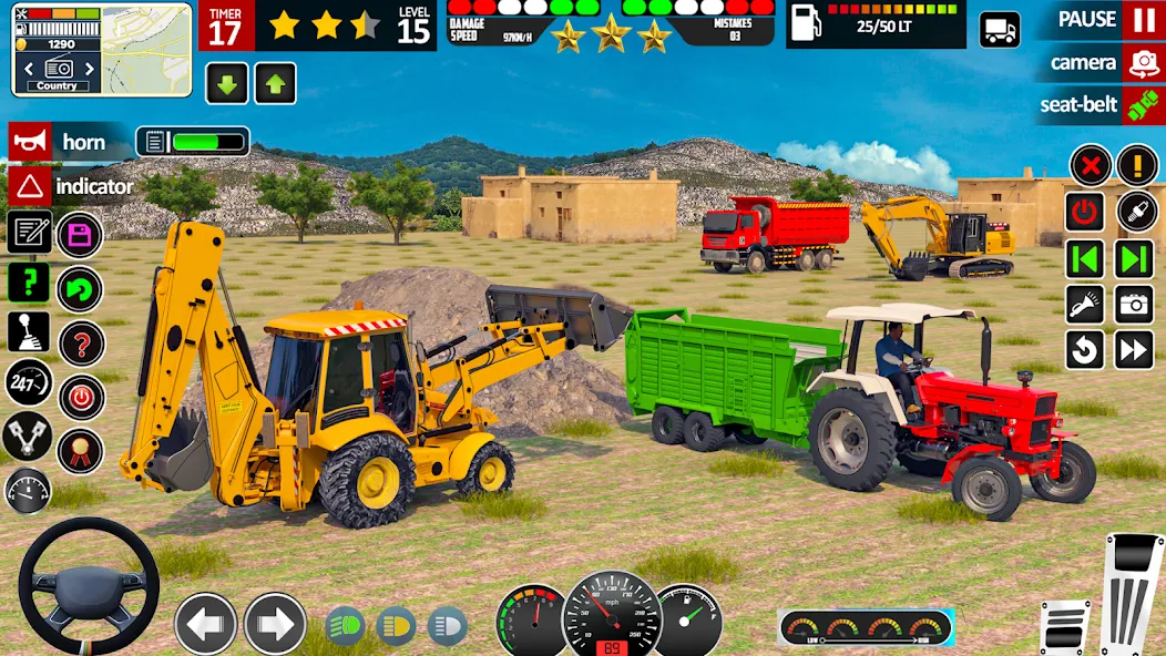 Indian Tractor Game Farming 3D  [МОД Все открыто] Screenshot 2