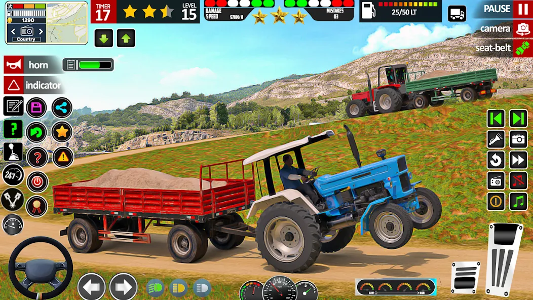 Indian Tractor Game Farming 3D  [МОД Все открыто] Screenshot 3