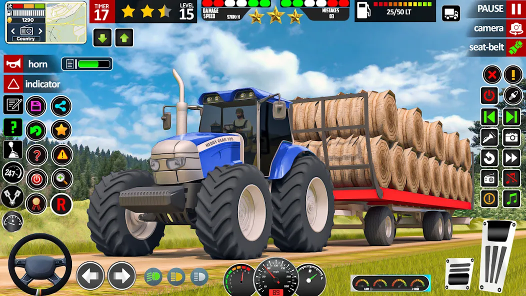 Indian Tractor Game Farming 3D  [МОД Все открыто] Screenshot 5