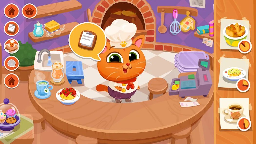 Bubbu Restaurant - My Cat Game (Буббу Ресторан)  [МОД Меню] Screenshot 1