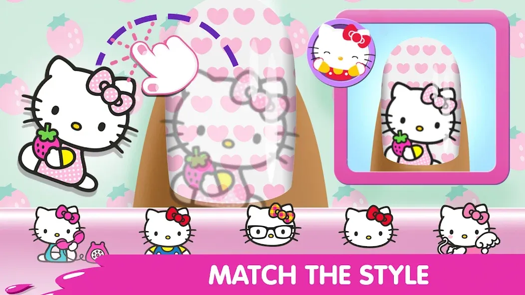 Hello Kitty Nail Salon  [МОД Много монет] Screenshot 3