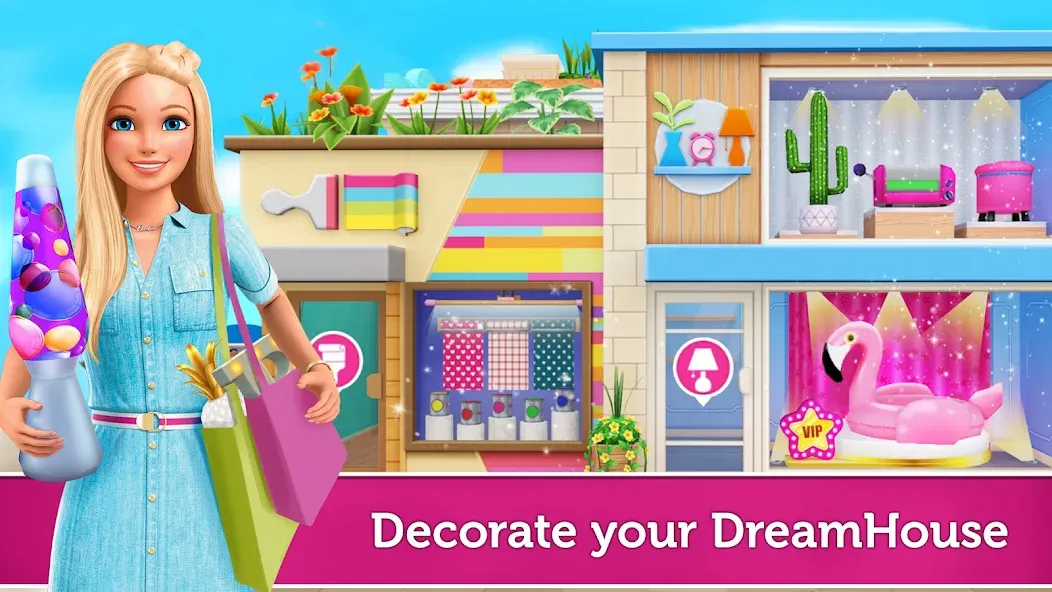 Barbie Dreamhouse Adventures (Барби Приключения в доме мечты)  [МОД Бесконечные деньги] Screenshot 1