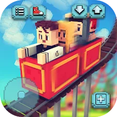 Взломанная Theme Park Craft: Build & Ride  [МОД Меню] - стабильная версия apk на Андроид