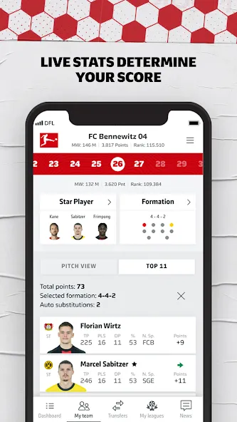 Bundesliga Fantasy Manager (Бундеслига Фэнтези Менеджер)  [МОД Unlimited Money] Screenshot 4