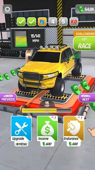 Dyno Racing (Дино Рейсинг)  [МОД Много денег] Screenshot 4