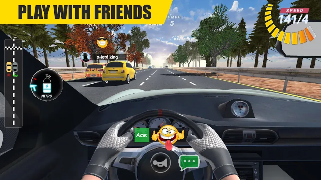 Racing Online:Car Driving Game  [МОД Unlocked] Screenshot 2