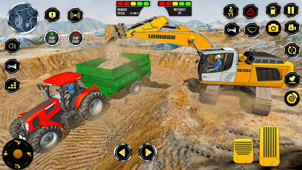 Construction Machine Real JCB  [МОД Бесконечные деньги] Screenshot 1