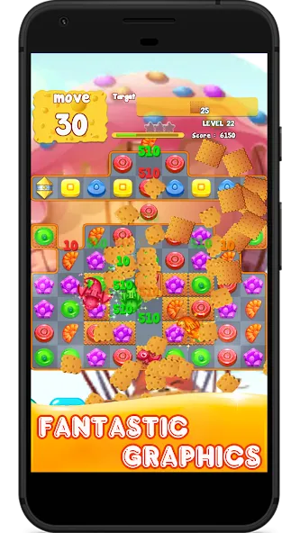 Candy 2024-Candy Match 3 Game (Кэнди 2023)  [МОД Бесконечные монеты] Screenshot 5