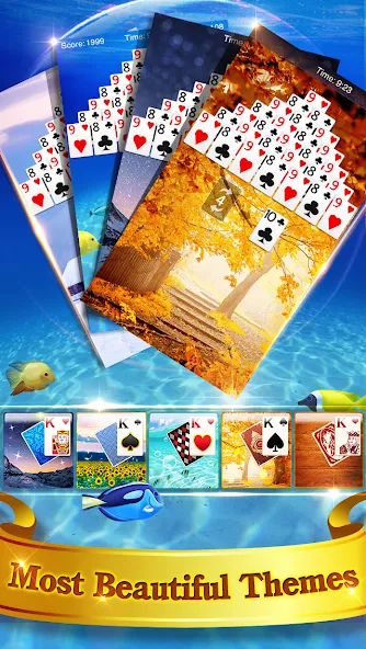 Pyramid Solitaire  [МОД Бесконечные деньги] Screenshot 4