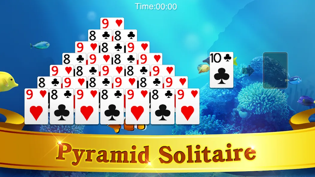 Pyramid Solitaire  [МОД Бесконечные деньги] Screenshot 5