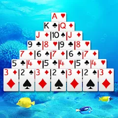 Взломанная Pyramid Solitaire  [МОД Бесконечные деньги] - стабильная версия apk на Андроид