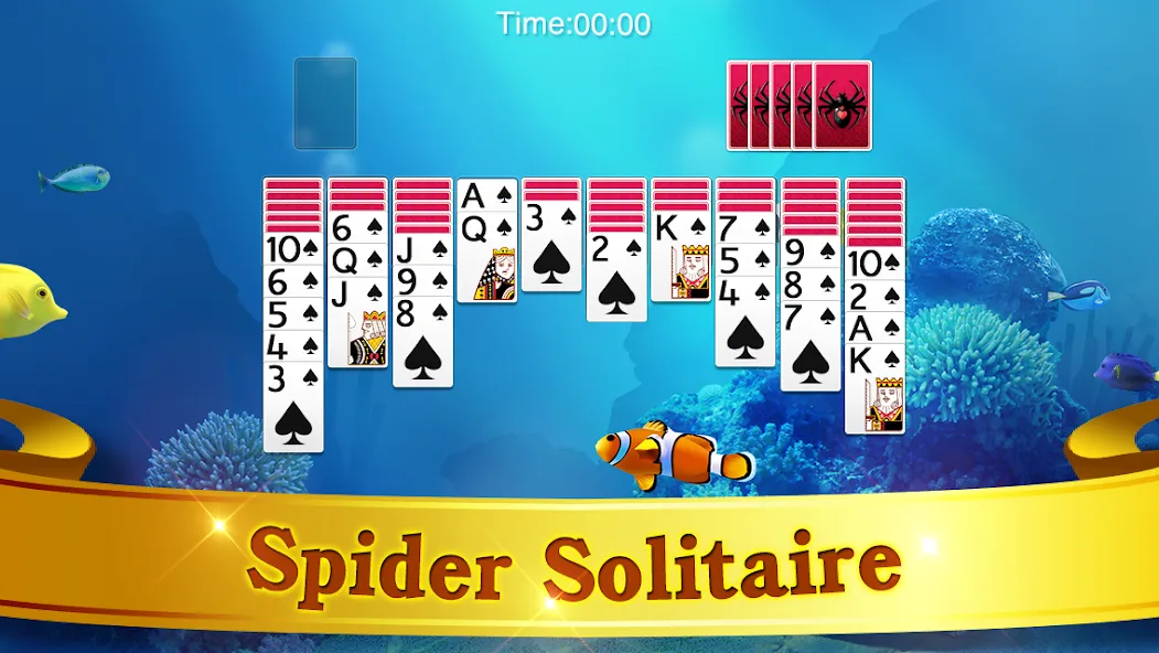 Spider Solitaire  [МОД Unlimited Money] Screenshot 5