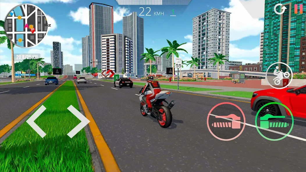 Motorcycle Real Simulator (Мотоцикл Реальный Симулятор)  [МОД Все открыто] Screenshot 4