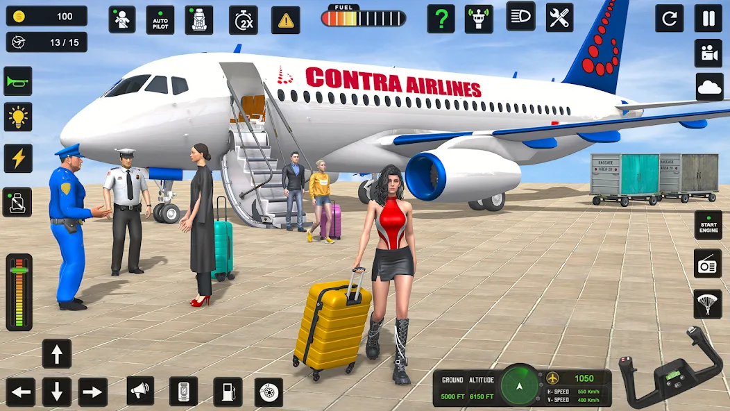 City Pilot Cargo Plane Games (Сити Пилот Карго Плейн Геймс)  [МОД Menu] Screenshot 1