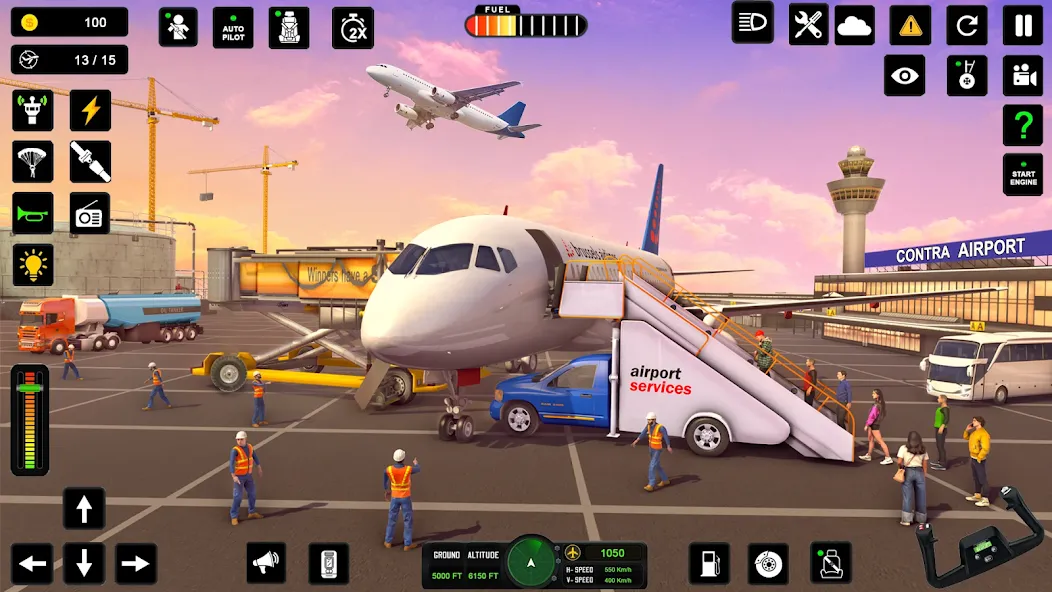 City Pilot Cargo Plane Games (Сити Пилот Карго Плейн Геймс)  [МОД Menu] Screenshot 3