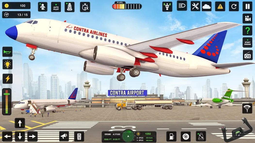 City Pilot Cargo Plane Games (Сити Пилот Карго Плейн Геймс)  [МОД Menu] Screenshot 4