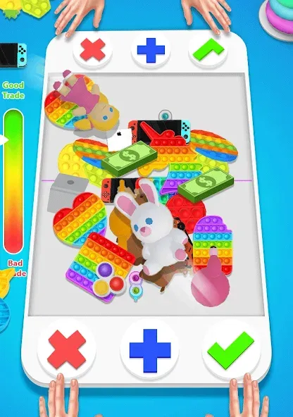 fidget trading: trade toys 3D (фиджет трейдинг)  [МОД Много монет] Screenshot 2