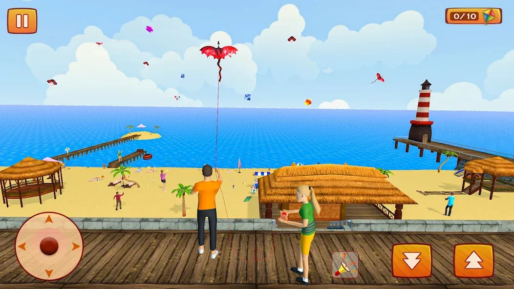 Kite Game: Kite Flying Game 3D  [МОД Бесконечные деньги] Screenshot 1