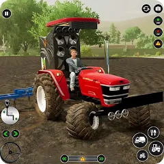 Взломанная US Tractor Farming Games 3d  [МОД Mega Pack] - полная версия apk на Андроид