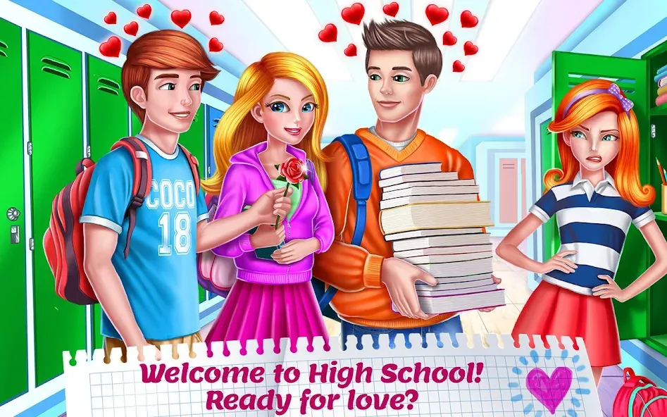 High School Crush - Love Story  [МОД Много монет] Screenshot 1