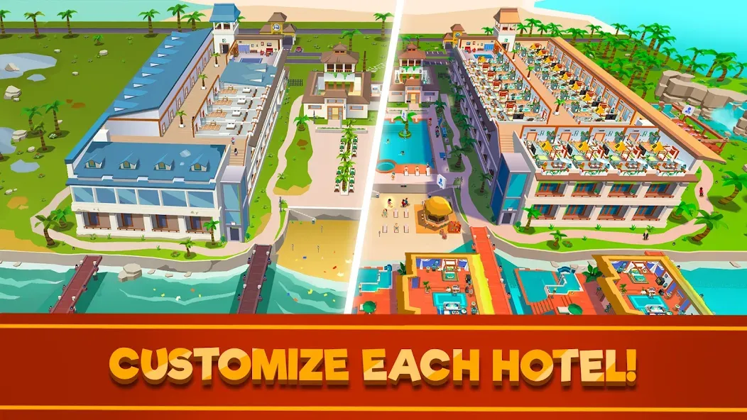 Hotel Empire Tycoon－Idle Game  [МОД Menu] Screenshot 2