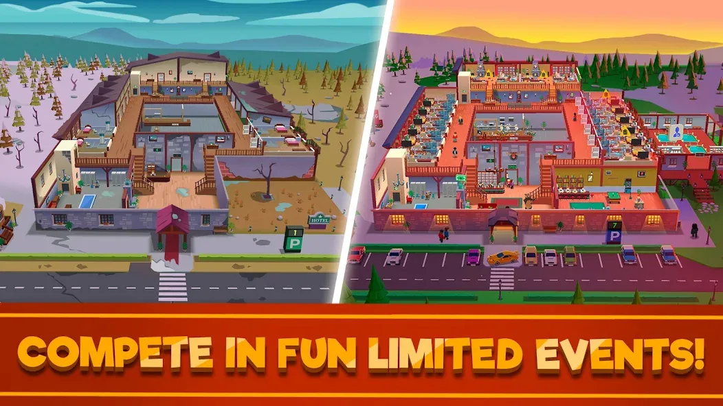 Hotel Empire Tycoon－Idle Game  [МОД Menu] Screenshot 3