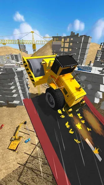 Construction Ramp Jumping (Конструкция для прыжков на рампе)  [МОД Меню] Screenshot 5