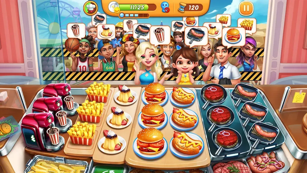 Cooking City - Cooking Games (Кукинг Сити)  [МОД Mega Pack] Screenshot 1