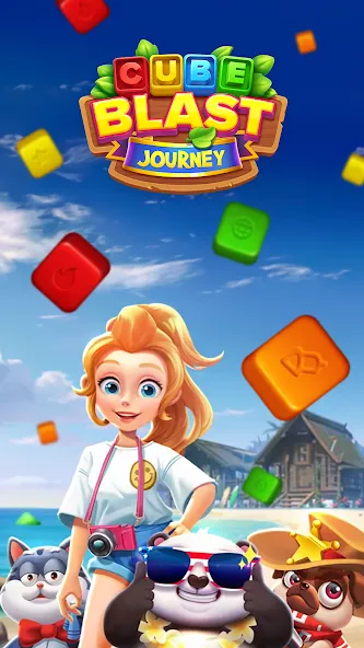 Cube Blast Journey: Toon & Toy (Кьюб Бласт Джорни)  [МОД Menu] Screenshot 1