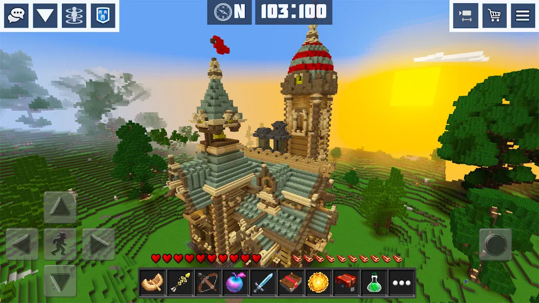 Block Craft World:Planet Craft  [МОД Menu] Screenshot 5