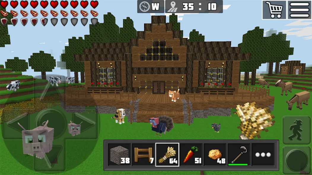 World Craft: Block Craftsman  [МОД Unlimited Money] Screenshot 2