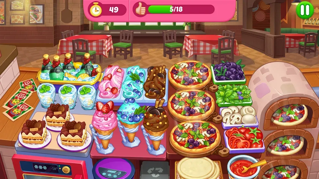 Crazy Cooking Diner: Chef Game (Крейзи кукинг дайнер)  [МОД Все открыто] Screenshot 2