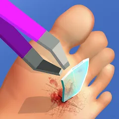 Взломанная Foot Clinic - ASMR Feet Care (Фут Клиник)  [МОД Бесконечные монеты] - полная версия apk на Андроид