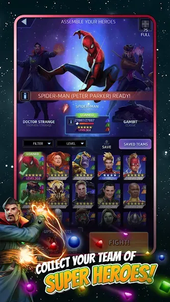 MARVEL Puzzle Quest: Hero RPG (Марвел Пазл Квест)  [МОД Меню] Screenshot 2