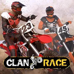 Скачать взломанную Clan Race: PVP Motocross races (Клан Рейс)  [МОД Много монет] - полная версия apk на Андроид