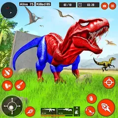 Взлом Real Dino Hunter 3D Gun Games (Уайлд Динозавр Хантер Ган Геймс)  [МОД Unlimited Money] - стабильная версия apk на Андроид