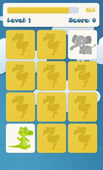 Animals memory game for kids  [МОД Unlimited Money] Screenshot 3