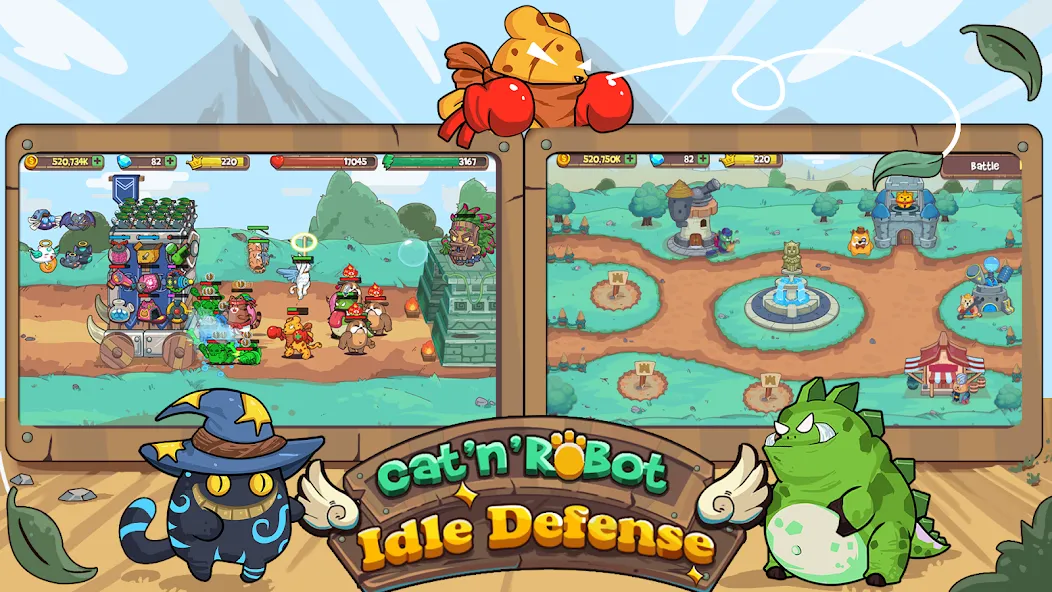 CatnRobot Idle TD: Battle Cat (КэтТауэр Айдл ТД)  [МОД Mega Pack] Screenshot 2