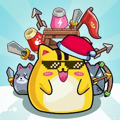 Взлом CatnRobot Idle TD: Battle Cat (КэтТауэр Айдл ТД)  [МОД Mega Pack] - полная версия apk на Андроид