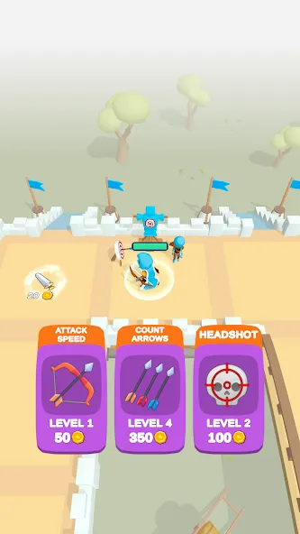 Wild Archer: Castle Defense (Ланд Инвейдер)  [МОД Unlimited Money] Screenshot 3